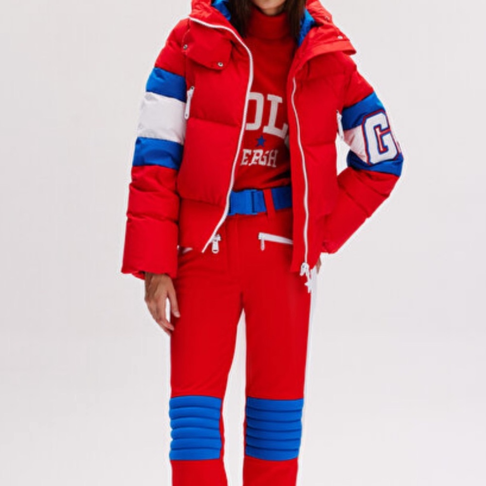 Goldbergh Puck Red and Blue Ski Jacket